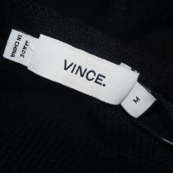 Vince Black White Duster Cardigan Sweater Vest - Picture 5 of 10